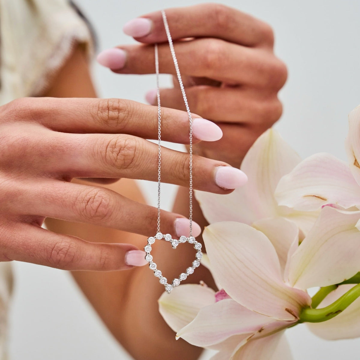 midi Charlie Cloud®  Heart white gold 