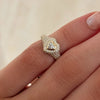 mini signet diamond heart ring