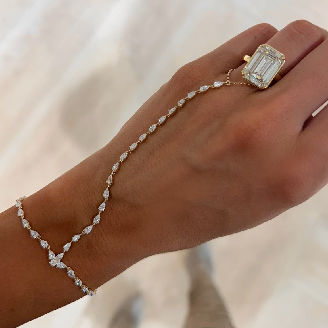 paulina pear hand chain