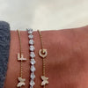 Butterfly initial bracelets 
