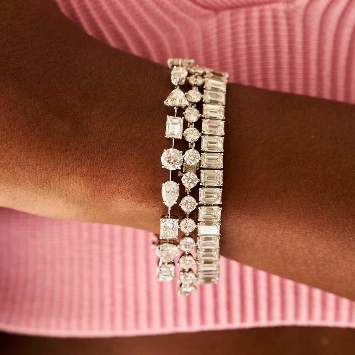 Mama's Charlie Cloud® Tennis Bracelet 11 ctw, Kyle emerald cut tennis bracelet 