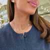 custom multiple diamond name necklace