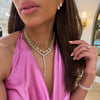 Mayfair Diamond Heart Lariat Necklace 29 ctw, Deux Double Fancy Yellow Pear Diamond Cluster Earrings 10.94 ctw