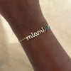 custom handwritten diamond name necklace