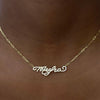 custom handwritten diamond name necklace