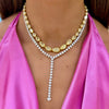 Mayfair Diamond Heart Lariat Necklace 29 ctw and fancy yellow diamonds