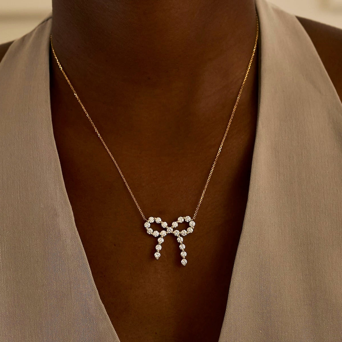 rwfine jewelry midi Charlie Cloud®  hollis bow necklace