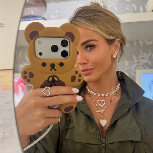 Rectangle Rolo Chain With Diamond Toggle & Removable Lariat, little posie Charlie Cloud®  heart ring and mamas Charlie Cloud®  heart necklae, Hilton Pave Diamond Heart Charm
Muse Dangle Bezeled Diamond Adjustable Necklace 4.55 ctw