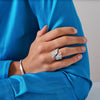Marea Marquise Four Row Crossover Ring 4.83 ctw