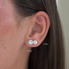 stud earring stack