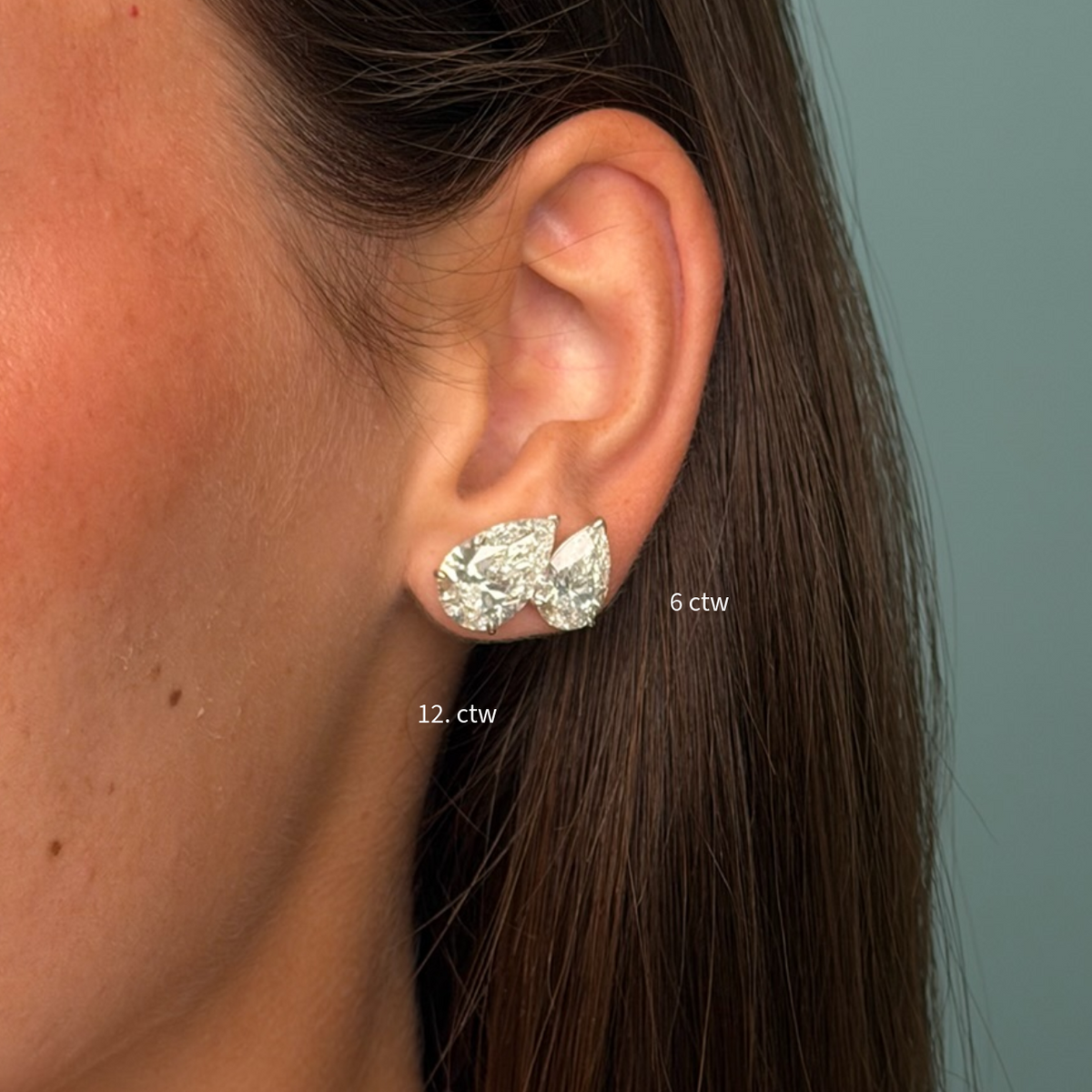 stud earring stack