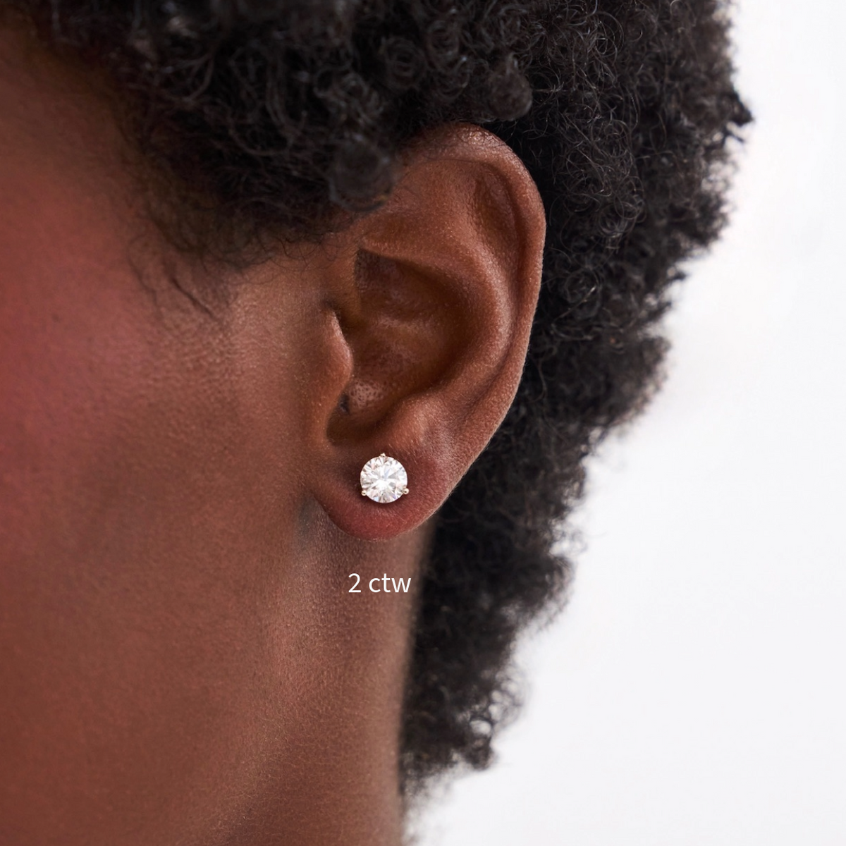 Lab Grown Round Brilliant Cut Diamond Studs