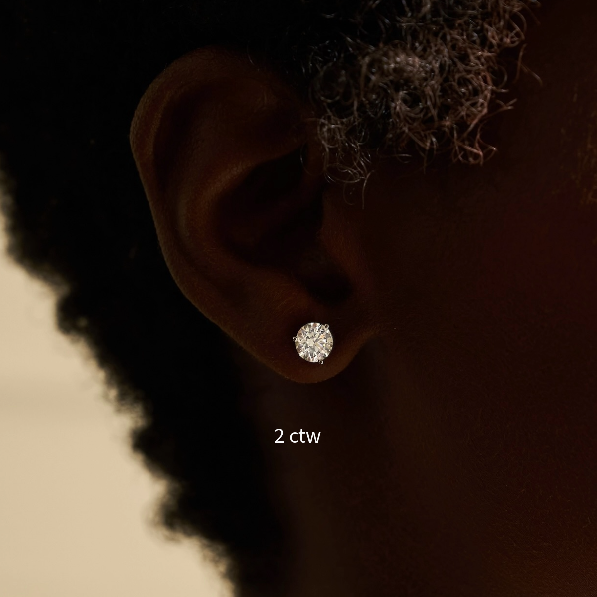 Lab Grown Round Brilliant Cut Diamond Studs