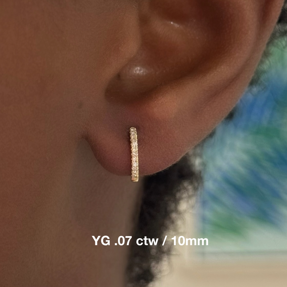 Nikki Diamond Huggie Earrings