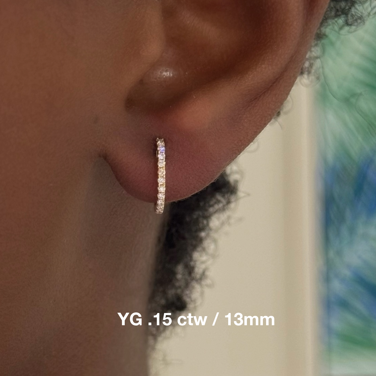 Nikki Diamond Huggie Earrings