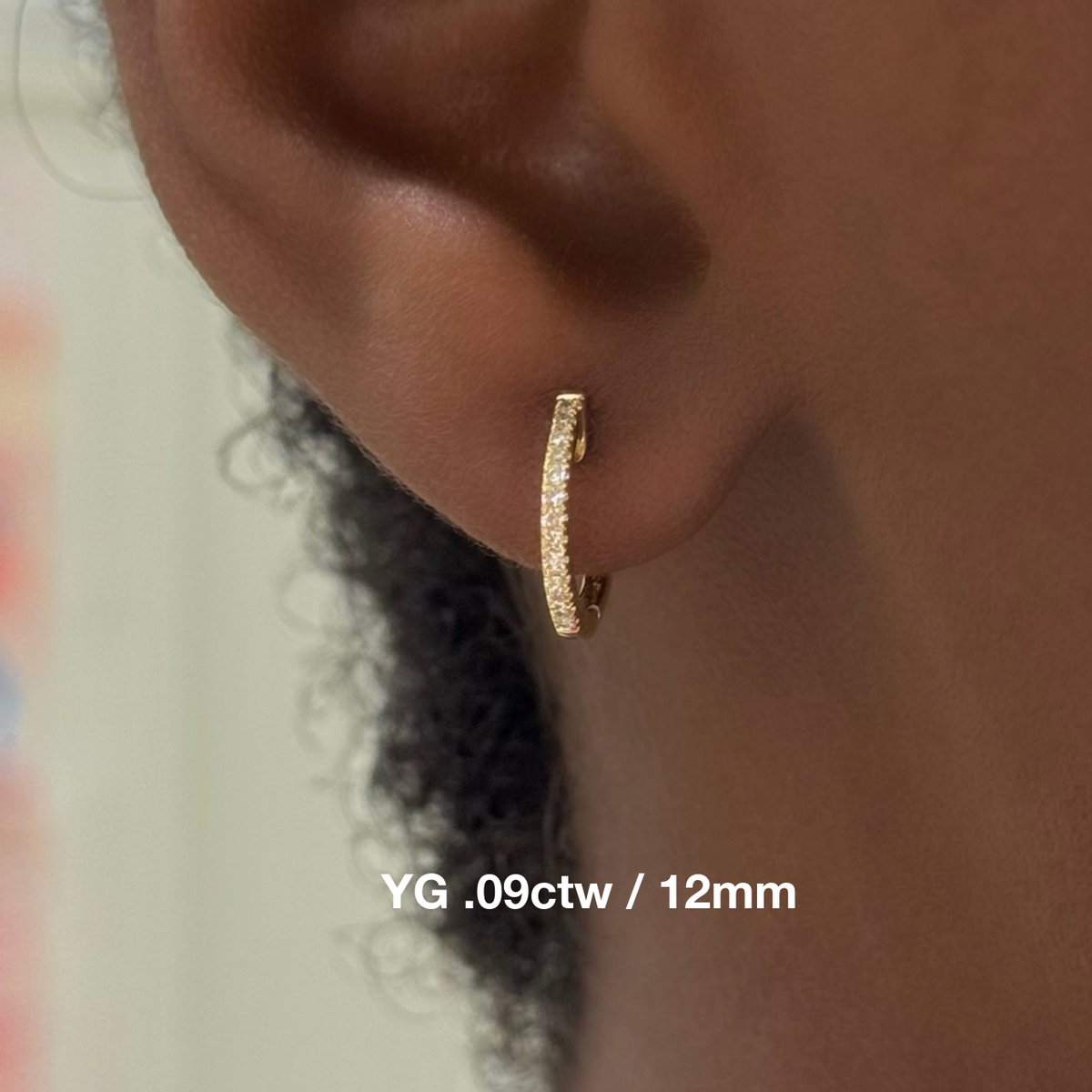 Nikki Diamond Huggie Earrings