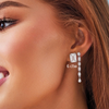studs emerald cut diamonds 6 ctw