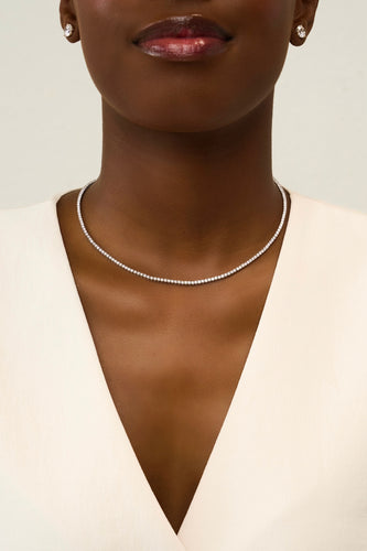 Lab Grown Diamond Tennis Necklace 6 ctw