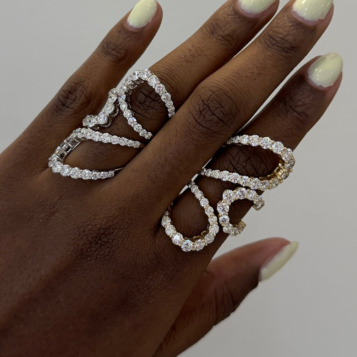 triple swirl ring 
