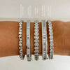 white gold bangle stack, azalea, kehlani, oval, brooks, lilium