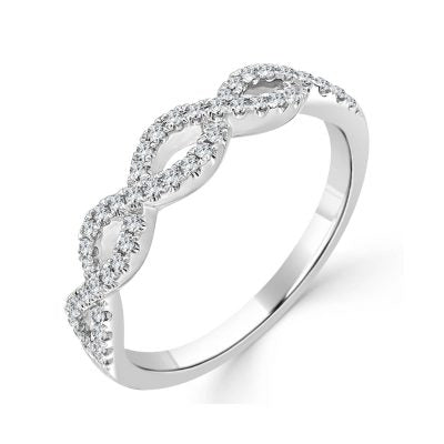 Eden Diamond Twist Band WG