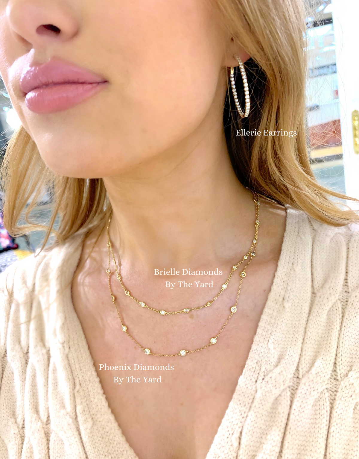 Brielle Diamonds By The Yard Necklace + Phoenix Diamonds By The Yard