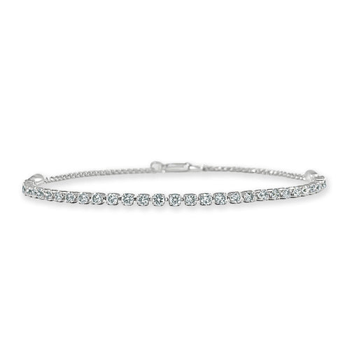 Elena Dainty Floating Diamonds Chain Bracelet 1.19ctw