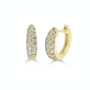 Clara Pave Diamond Huggie Earrings YG
