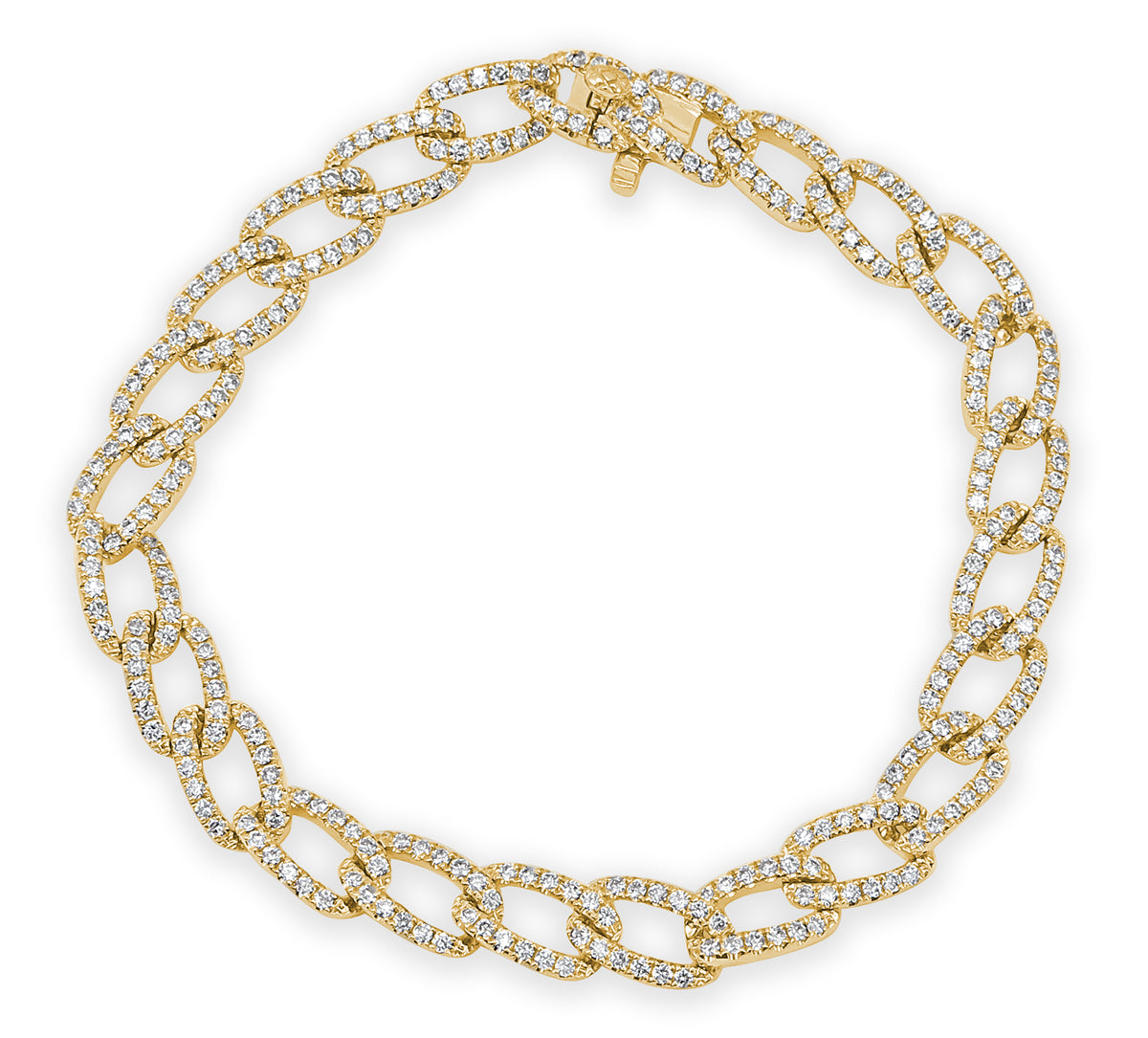 Khloe Paved Diamond Link Bracelet – RW Fine Jewelry