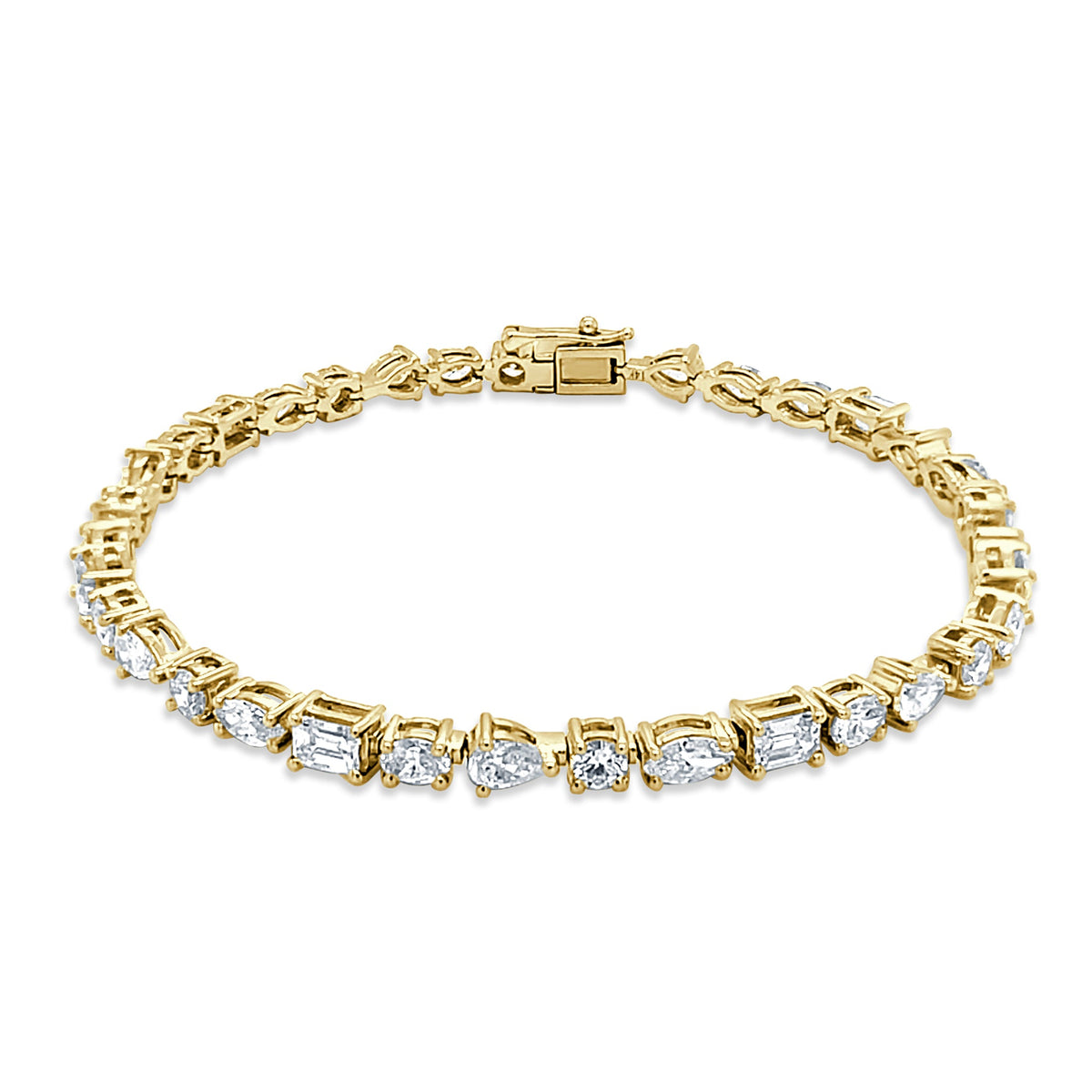 Charlotte Multi-Shape Fancy Diamond Tennis Bracelet 5.62 ctw