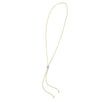Blakely Adjustable Necklace with Sliding Diamond Rondel Yellow Gold