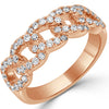 Chelsi Diamond Link Ring Rose Gold