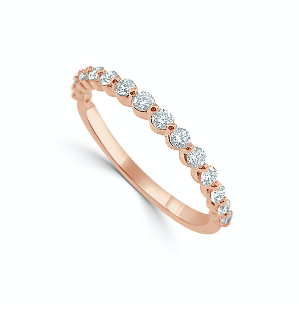 Paige Subtly Scalloped Diamond Band