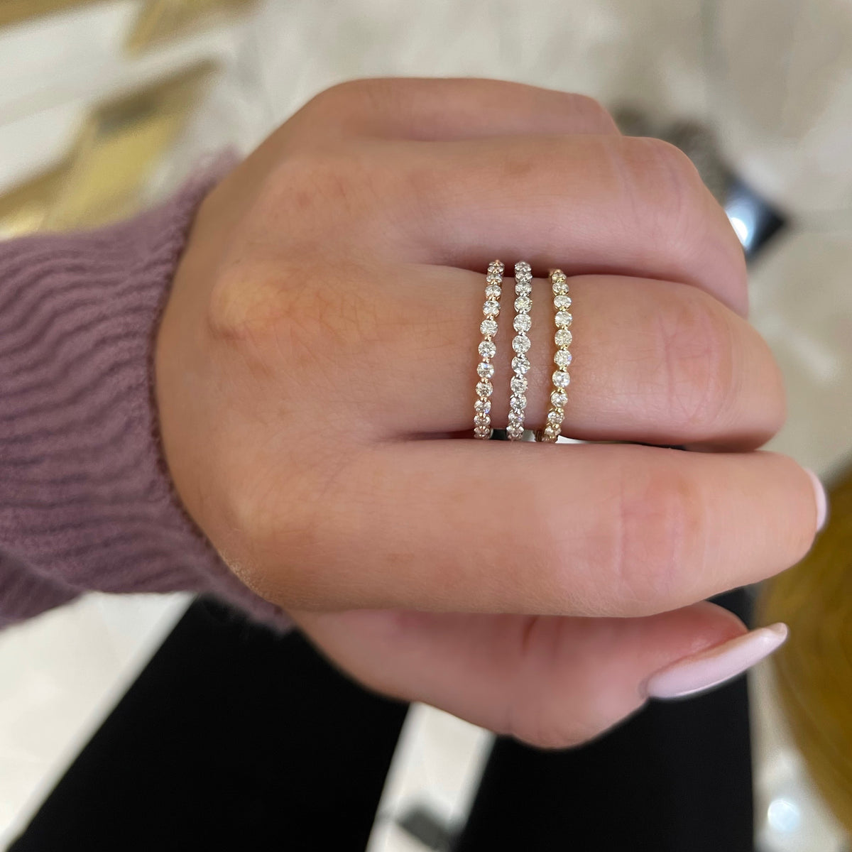 Paige Subtly Scalloped Diamond Band