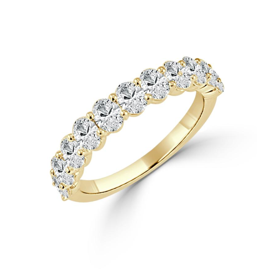 Piper Oval Diamond Band