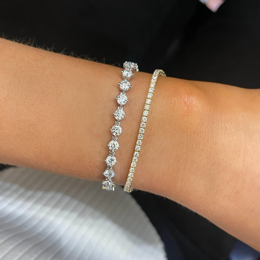 Small wrist tennis bracelet deals