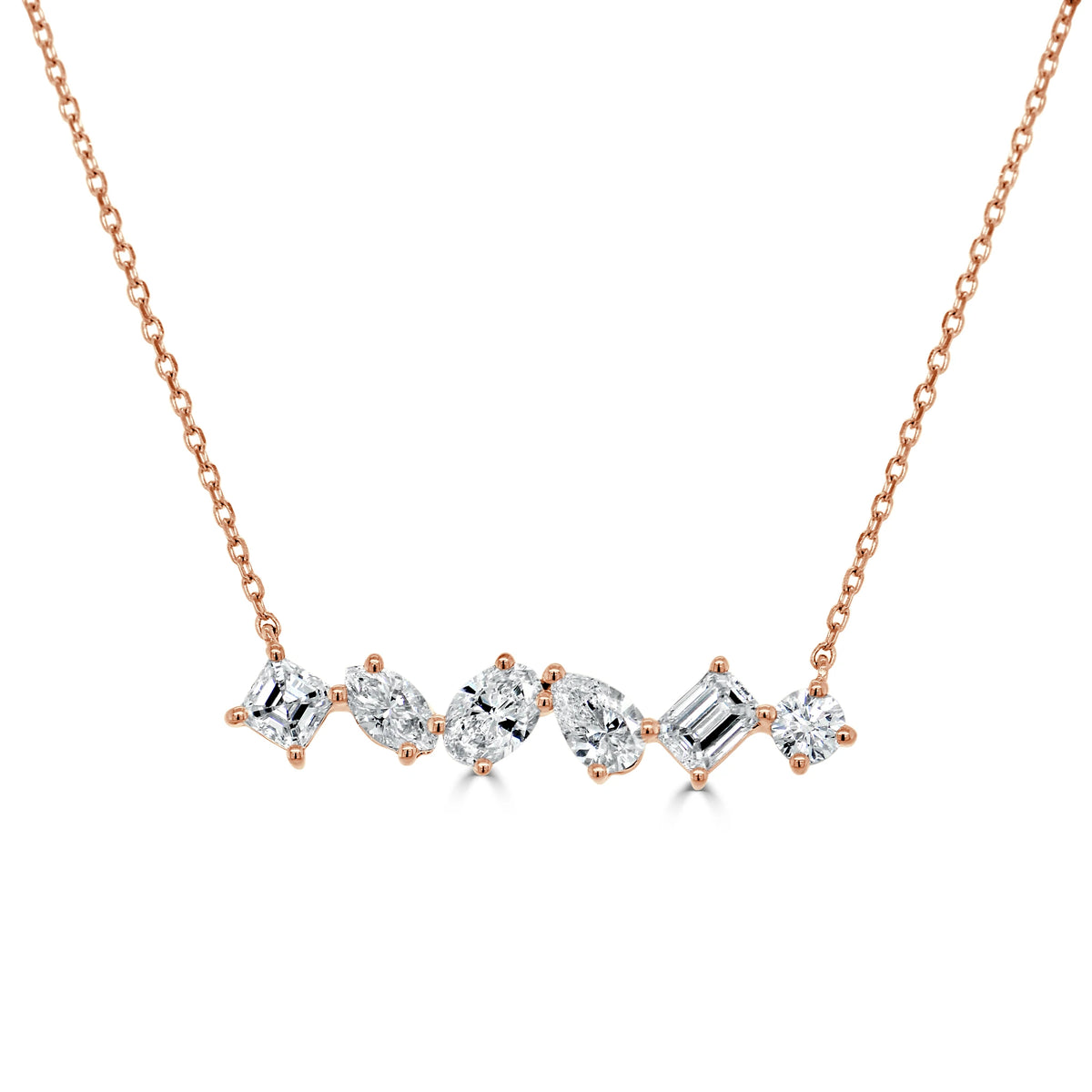 Kehlani Multi-Shape Bar Necklace