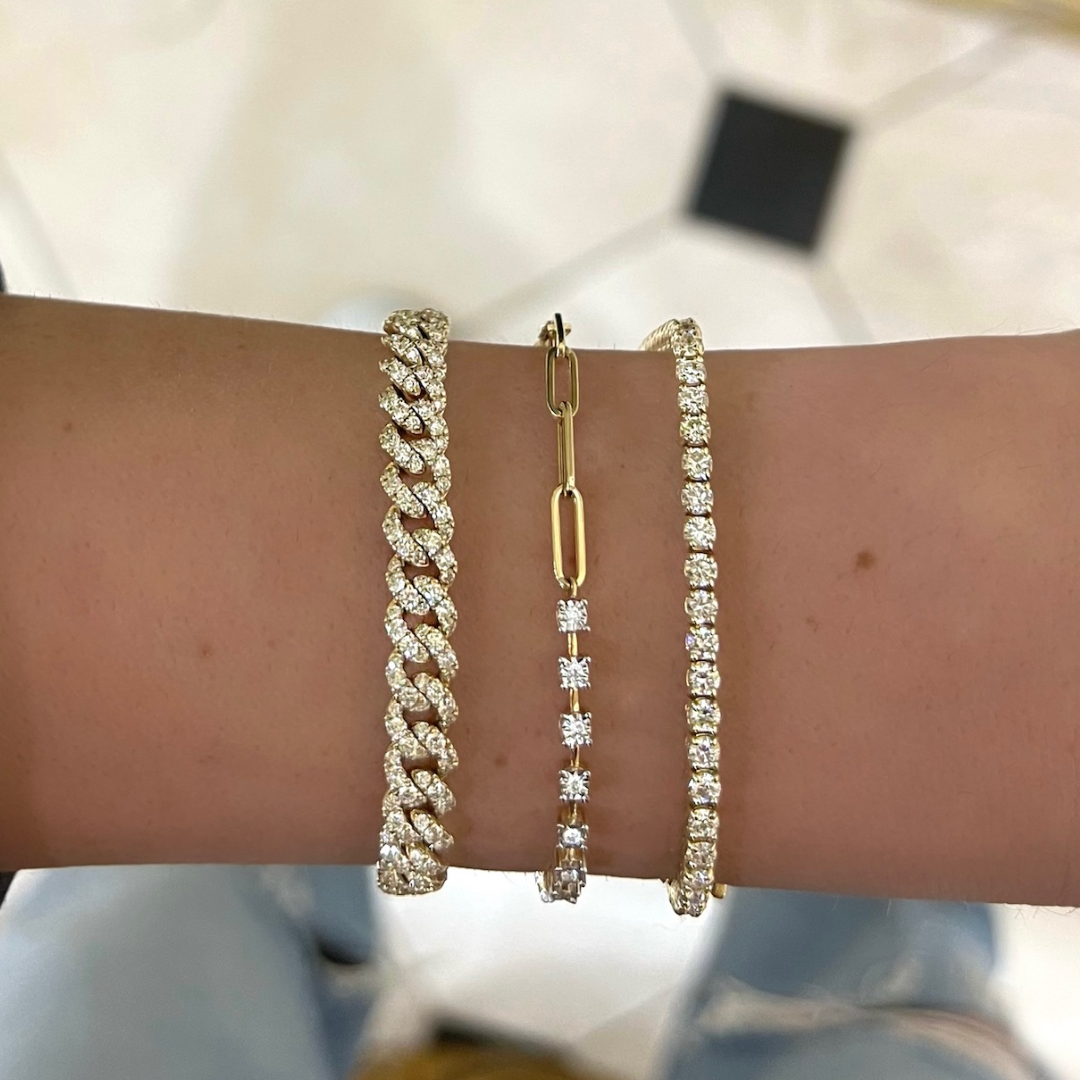 Best of Both Diamond & Paperclip Bracelet