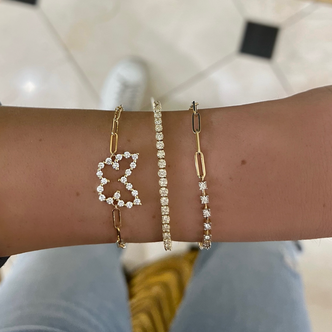 Best of Both Diamond & Paperclip Bracelet