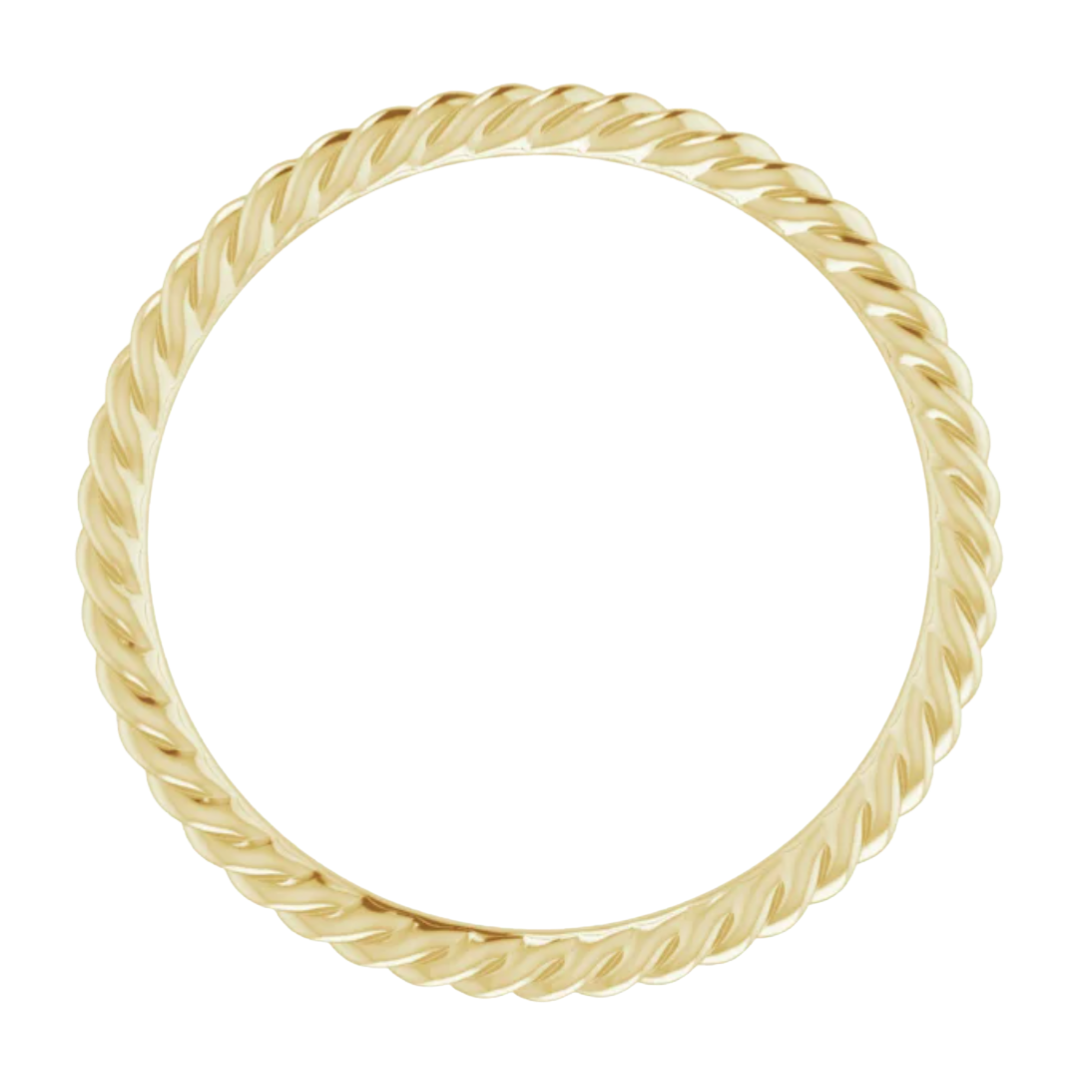 14k Gold Skinny Rope Eternity Band – RW Fine Jewelry