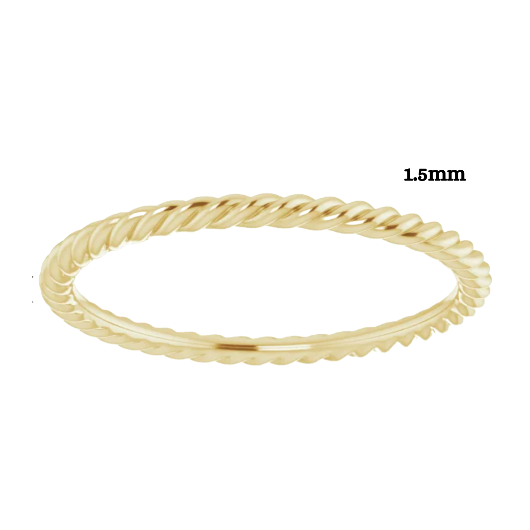 1.5 mm Band 14K Yellow Gold / 7.5