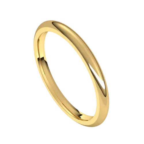 2mm Gold Stacking Band Ring