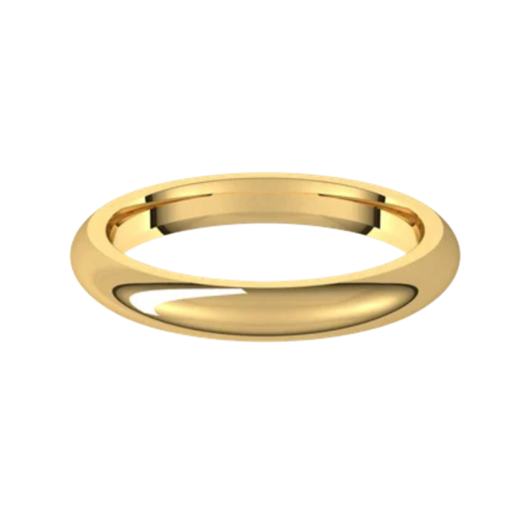 3mm Gold Stacking Band Ring
