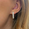 Allegra Pave Diamond Hoop Earrings 1.89 ctw YG
