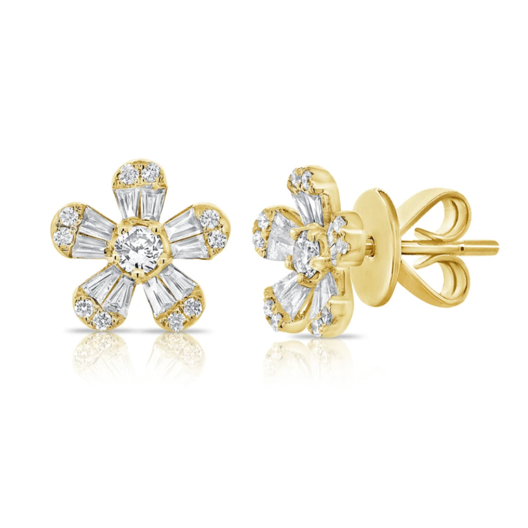 Joyalukkas Women Flower Design Gold Earring 22Kt Purity : Amazon.in: Fashion