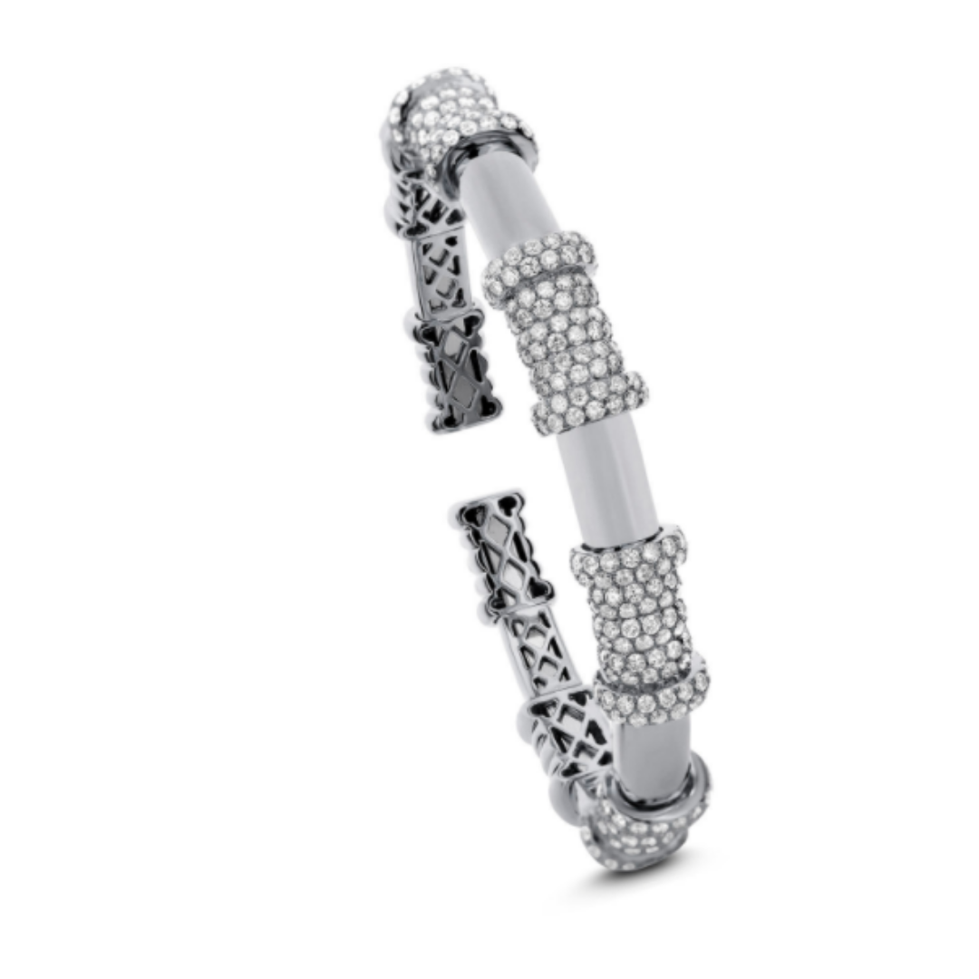 Cordelia Pave Diamond Bangle Bracelet 4.60 ctw