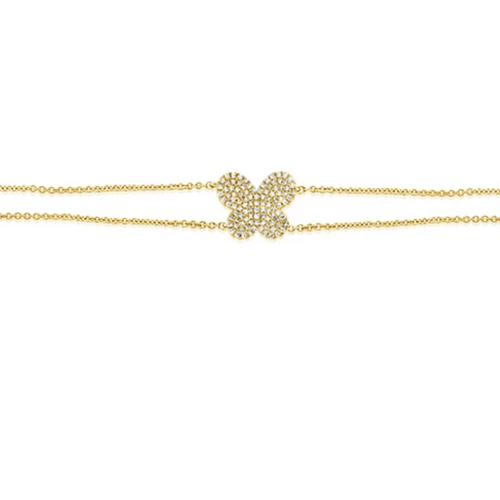 Tansy Pave Butterfly Diamond Bracelet