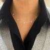 Butterfly Kisses Diamond Drop Necklace white Gold