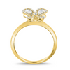Chloe Baguette Butterfly Ring Yellow Gold