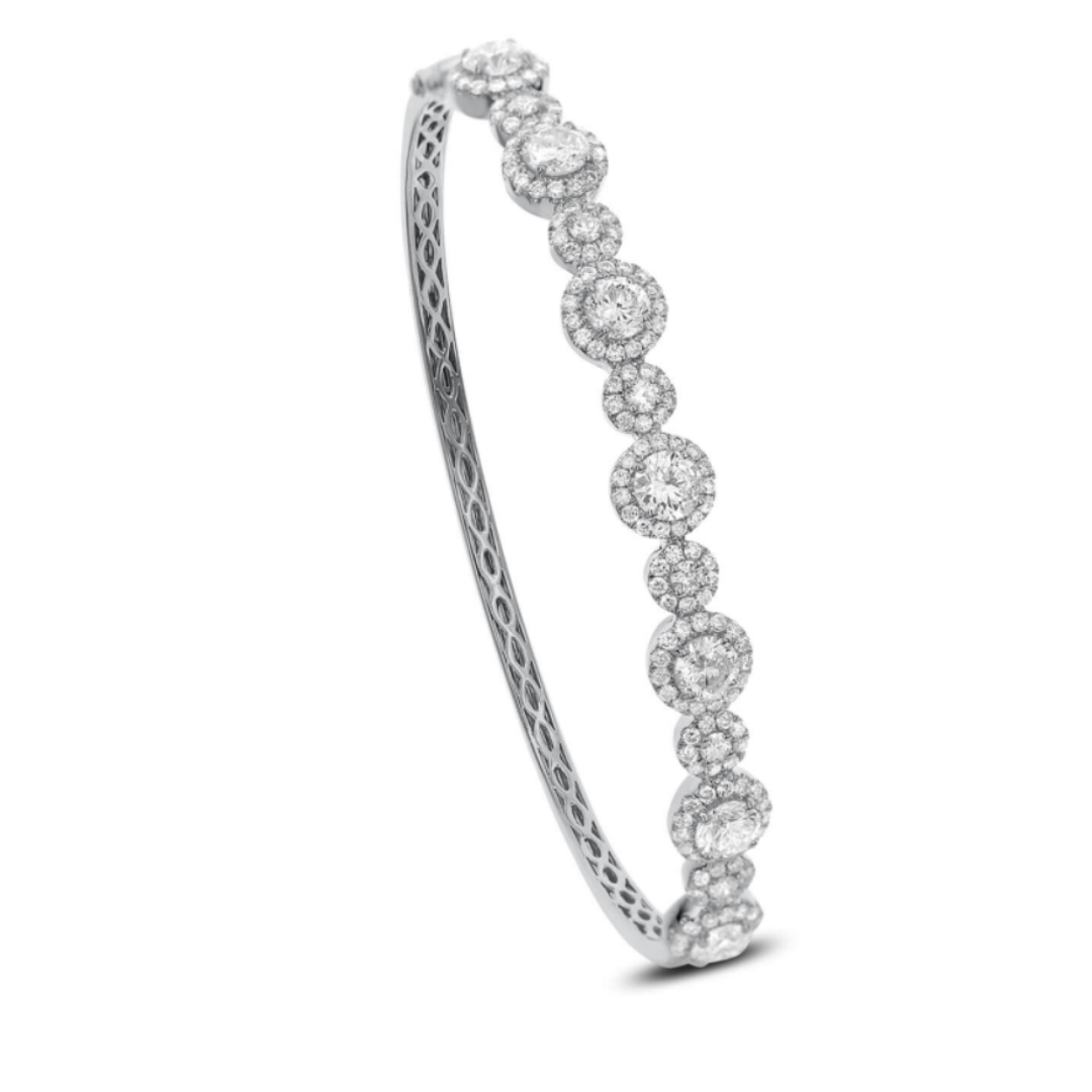 Elizabeth Diamond Bangle Bracelet 2.85 ctw